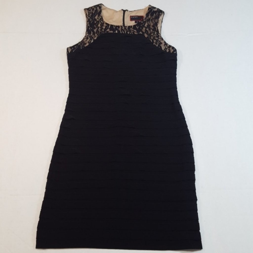 Scarlett Dress Black Sleeveless Lace Sexy Women's Size 10